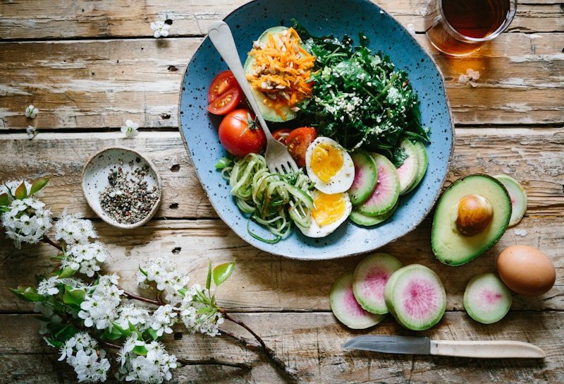 Healthy balanced meal bowl